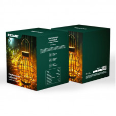 Светильник садовый Бамбук, 29,5см, 3000К, встроенный аккумулятор, солнечная панель, коллекция Бали REXANT