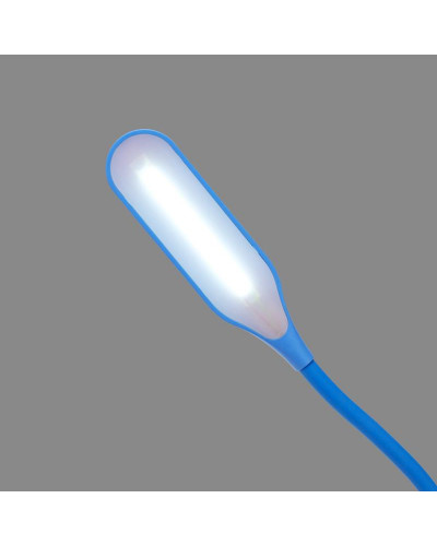 Светильник настольный Click 4Вт, LED, 4000К, диммируемый 3 ступени, заряжаемый, на прищепке, синий REXANT