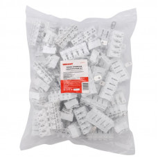 Клемма пружинная соединительная КСП 5-полюсная с заземлением и с монтажными ножками (50 шт./уп.) REXANT