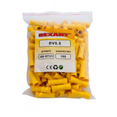 Соединительная гильза изолированная L-26 мм 4-6 мм² (ГСИ 6.0/ГСИ 4,0-6,0) желтая REXANT