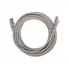 Патч-корд F/UTP, CAT 5e, RJ45-RJ45, 26AWG, LSZH, серый, 5м REXANT