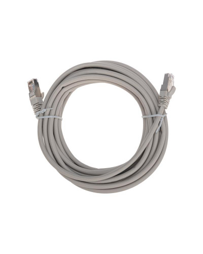 Патч-корд F/UTP, CAT 5e, RJ45-RJ45, 26AWG, LSZH, серый, 5м REXANT