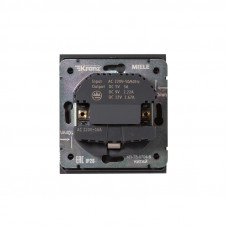 Розетка STRONG 1-ая с/з с/у з/ш 16А с USB A+C быстрой зарядки 5В/3А антрацит KRANZ