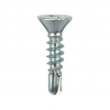 Саморез оконный сверло 3,9х16мм, белый цинк, короб (1000 шт/уп) KRANZ