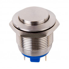 Кнопка антивандальная Ø19 Б/Фикс (2с) OFF-(ON) выпуклая (PBS-28В-4) REXANT (в упак. 1шт.)