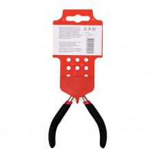 Тонкогубцы мини 120мм никелированные, авторазжим, обливные рукоятки REXANT