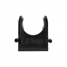 Крепеж-клипса для трубы ø16мм черная (10 шт/уп) REXANT
