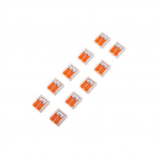 Универсальная компактная клемма СМК 221-412, 2-проводная до 4,0 мм² (блистер 10 шт./уп.) REXANT