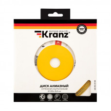 Диск алмазный отрезной ультратонкий 200x25,4/22,2x1,8x10 мм KRANZ