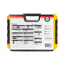 Набор инструментов, 1/2, 1/4, CrV, пластиковый кейс, 94 предмета KRANZ