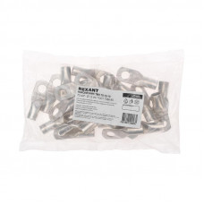 Наконечник медный луженый ТМЛ 70–12–13 (70мм² - Ø12мм) ГОСТ 7386-80 (в упак. 25 шт.) REXANT