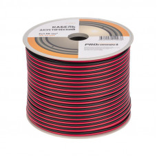 Кабель акустический 2х1,50мм², красно-черный, 100м PROconnect
