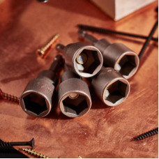 Ключ-насадка 17х65 мм, 1/4' магнитная (упак. 5 шт.) Kranz