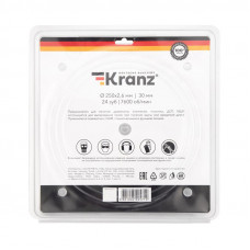 Диск пильный 250 мм х 24 зуб х 30 мм KRANZ
