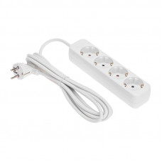 Удлинитель STANDARD 4 гнезда, 3м, 3х1,0мм², с/з, белый REXANT