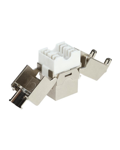 Модуль Keystone, Jack RJ-45(8P8C), FTP экранированный, CAT 6A, тип 180 градусов, самозажимной REXANT PRO