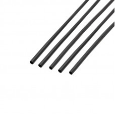 Трубка термоусаживаемая ТУТ нг 2,5/1,25мм, черная, упаковка 50 шт. по 1м REXANT