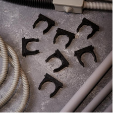 Крепеж-клипса для монтажного пистолета Ø 40 мм, черная (25 шт/уп) REXANT