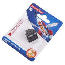 Переходник аудио/видео, (гнездо HDMI - штекер micro HDMI), угловой, 1 шт. REXANT