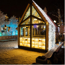 Гирлянда светодиодная Занавес 2х6м 768 LED БЕЛЫЙ черный ПВХ IP65 постоянное свечение 230В нужен блок 303-500 NEON-NIGHT