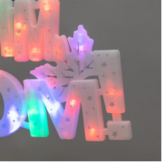 Фигура светодиодная С НОВЫМ ГОДОМ 35LED, цвет свечения МУЛЬТИКОЛОР (RG/RB), размер 42x19см