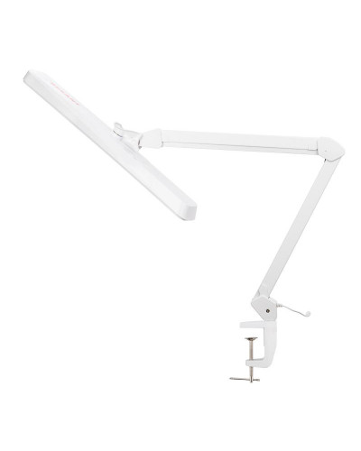 Лампа настольная бестеневая, струбцина, ECO light, 324 SMD LED, диммер, теплый/холодный свет, белая REXANT