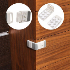 Внешний замок-блокиратор для выдвижных ящиков квадратный (1 шт/уп) HALSA