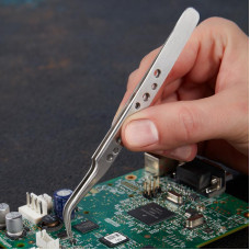 Пинцет изогнутый узкий 120мм Airy (блистер) REXANT