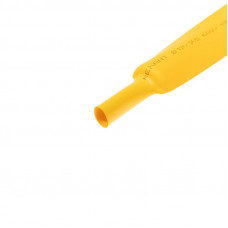 Трубка термоусаживаемая ТУТ нг 19,0/9,5мм, желтая, упаковка 10 шт. по 1м REXANT