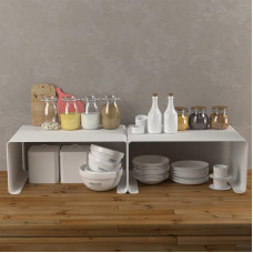 Полка-органайзер настольная, белая REXANT