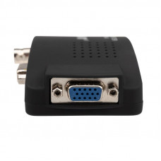 Конвертер BNC/RCA + S-video на VGA, пластик REXANT