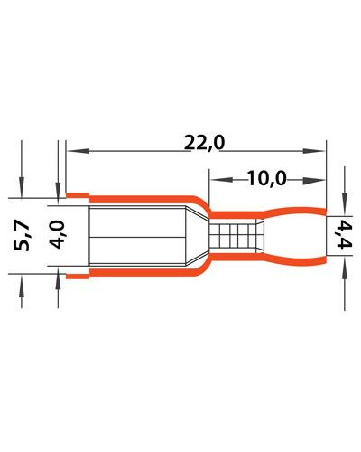 Разъем штекерный изолированный гнездо 4 мм 1.5-2.5 мм² (РШи-м 2.5-4/РШИм 2-5-4 ) синий REXANT
