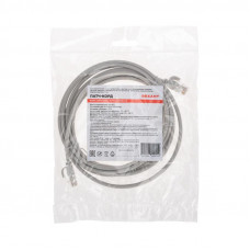 Патч-корд U/UTP, CAT 6A (10G), RJ45-RJ45, 28AWG, LSZH, серый, 3м REXANT