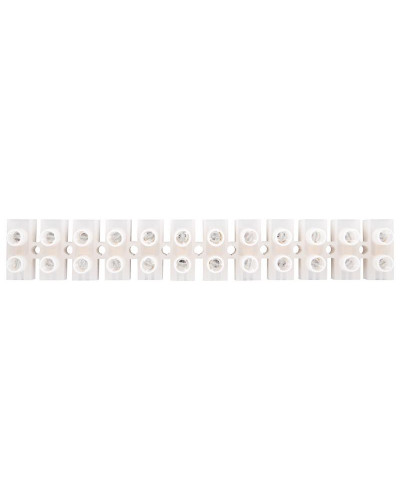 Клеммная винтовая колодка KВ-35 10-35, ток 80 A, полиэтилен белый REXANT (10 шт./уп.)