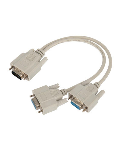 Переходник штекер VGA - 2 гнезда VGA, провод REXANT