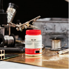 Флюс для высокотемпературной пайки, ПВ-209, 100г, банка REXANT