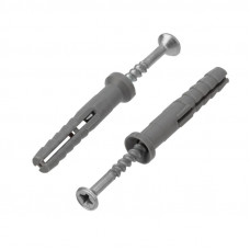 Дюбель-гвоздь потайной бортик, полипропилен 6х40мм, пакет (100 шт/уп) KRANZ