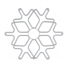 Фигура Снежинка из гибкого неона, 60х60 см, цвет свечения синий NEON-NIGHT