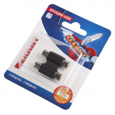 Переходник аудио/видео, (2 гнезда RCA - 2 гнезда RCA), 1 шт. REXANT