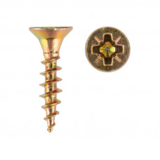 Саморез универсальный 3,0х16 мм, желтый цинк, пакет (1000 шт/уп) KRANZ