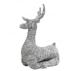 Фигура объемная пушистая Олень Лежачий