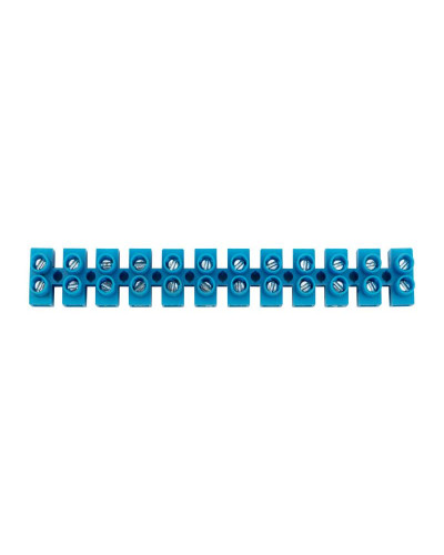 Клеммная винтовая колодка KВ-14 6-14, ток 20 A, полипропилен синий REXANT (10 шт./уп.)