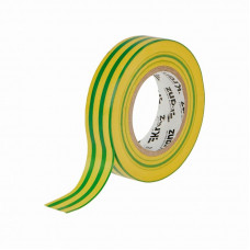 Изолента ПВХ 0,13х19мм, 25м, желто-зеленая KRANZ