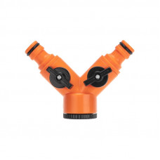 Разветвитель 2-х канальный на кран 1/2'-3/4' ЧЕТЫРЕ СЕЗОНА