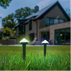 Набор отпугивателей кротов с садовым фонариком (R 20м х2) кристалл REXANT