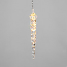 Гирлянда Сосульки 1,5х0,25 м, прозрачный провод, теплый белый цвет свечения NEON-NIGHT