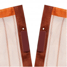 Дверная антимоскитная сетка 210х100см, с магнитами по всей длине, коричневая REXANT