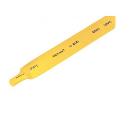 Трубка термоусаживаемая ТУТ нг 12,0/6,0мм, желтая, упаковка 50 шт. по 1м REXANT