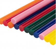 Стержни клеевые Ø7мм, 100мм, цветные (12 шт/уп), блистер REXANT