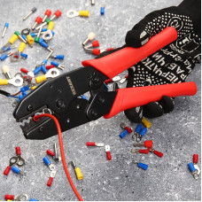 Кримпер HT-336N для обжима изолированных и неизолированных гильз 1,5-10,0мм² REXANT